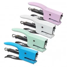 Степлер плаер №10 до 20 листов, скобы 10, для сшивания на весу. стальной, МИКС 9713878