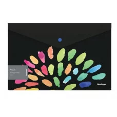 Папка-конверт на кнопке Berlingo "Aqua" А4, 180мкм, с рисунком 299325