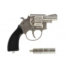 Револьвер для стрельбы пистонами 8 зарядов, металл, блист.15*20*5см ИГРАЕМ ВМЕСТЕ 4\1661