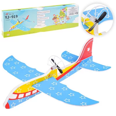 Самолет из пенопласта Крылатый, светодиод/пропеллер, цвет микс в коробке (10702070/201219/0269971, Китай) U035343Y