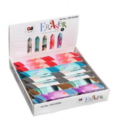 Ластик GREENWILL DI-699/DB-116 "Трехгранный" 60*15*15мм, трехцветный, цвета в ассортименте обке HR-04586 328241