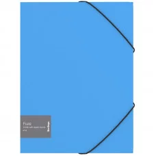 Папка на резинке Berlingo "Fuze" А4, 600мкм, голубая 306322