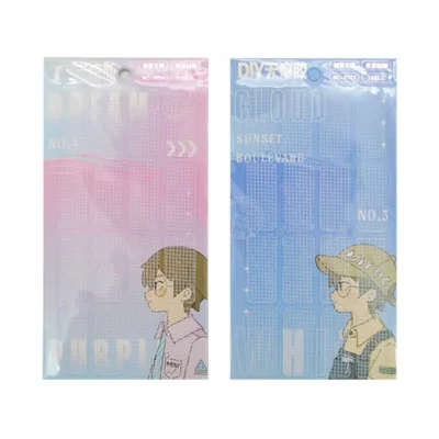 Клеевые стикеры 2ст. 15х35мм DA-182 "Прямоугольные" 16 штук, силиконовые MC-3703 (2/48/576)  327534