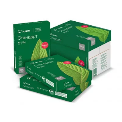 Бумага офисная Илим Стандарт (А4, марка С, 80 г/кв.м, 500 листов)