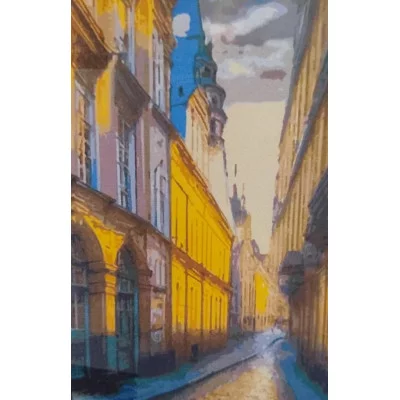 Картина по номерам на холсте 50х40 "Старая Рига" Знайленд КН5040410