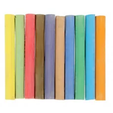 Мелки школьные Гамма, цветные, 10шт., мягкие, круглые, картонная упаковка, европодвес 300263