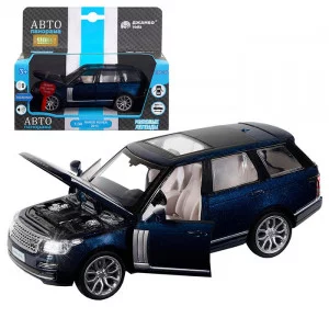 ТМ "Автопанорама" Машинка металлическая 1:34 2013 Range Rover, темно-синий перламутр, свет, звук, откр. двери, инерция, в/к 17,5*13,5*9 см JB1251297
