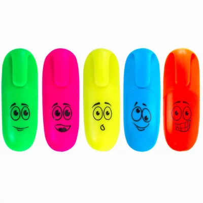 Текстовыделитель ЮНЛАНДИЯ "НЕОНЧИКИ", мини, АССОРТИ 1 шт., линия 1-5 мм, 151766