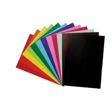 Цветная бумага самоклеящаяся А5, Мульти-Пульти, 12л., 12цв., в папке с европодвесом, "Енот в волшебном мире" 252590