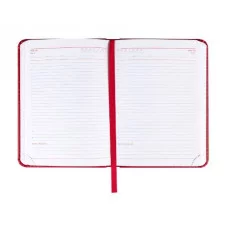 ЕЖЕДНЕВНИК А6, 128л. недатир. EVERYDAY CHRONICLES - RED (128-5037) кожзам (красный) 128-5037