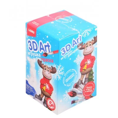 3D Art игрушка-раскраска "Веселый олень" Ир-021