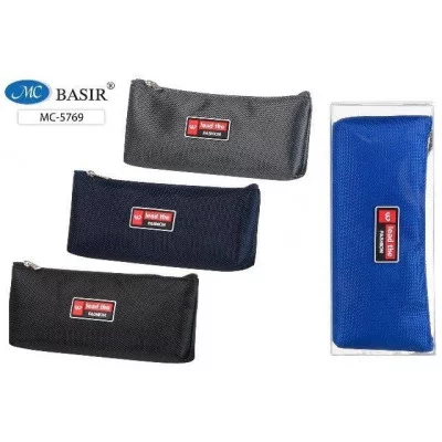 Пенал: для мальчиков; на молнии, материал-плотная ткань, цветной с аппликацией /ассорти/, размер 19,