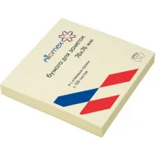 Блок самоклеящийся стикеры 76*76 80л желтый ATTOMEX 2010701 581811