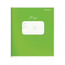 Тетрадь 12 л. узк. кос. лин. ЗЕЛЕНАЯ 103927