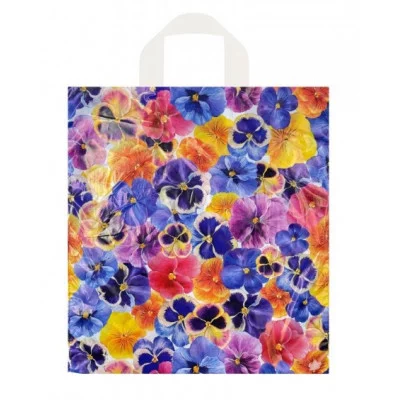 Пакет с петлевой ручкой ТИКО Цветочки 42*38 12087