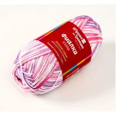 Пряжа "Фиалка" 100% хлопок 210м/50гр (7168, принт) 5503434