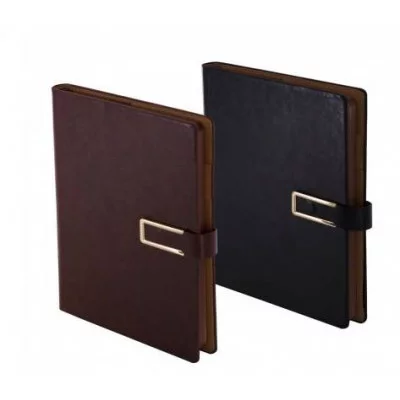 Записная книжка А5, Yalong, 7БЦ, иск. кожа, ляссе, тонир. блок, цветной срез, клапан на магните, ассорти, клетка, 112 л. YL-125625