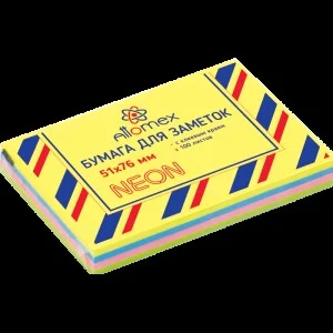 Бумага на л/п  51*76 100 л. "Attomex" офсет 75 (70) г/м², 4 неоновых цвета 2010420