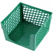 Бокс для бумаги "Офис-Класс" 9*9*7 зеленый РБ 2201044