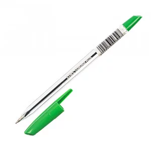 Ручка шариковая CORONA PLUS 0,7 мм зелен. прозр. корп. Linc 109215