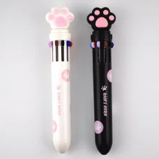 Авторучка-ЛАБИРИНТ: детская; "КОШАЧЬЯ ЛАПКА"; цветной прозрачный корпус с лабиринтом /ассорти/, клип МС-6946