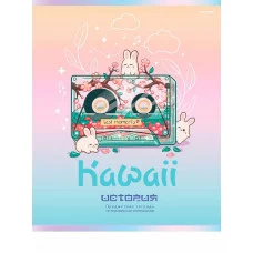 TM Prof-Press Тетрадь КЛЕТКА 48л. ИСТОРИЯ «KAWAII» (48-9444) стандарт, софт-тач, выб. лак ПП-00196011