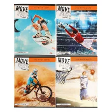 Тетрадь КЛЕТКА 96л. ЗАХВАТЫВАЮЩИЙ СПОРТ TM"Profit" (обл.-мелов.картон) (96-7914)