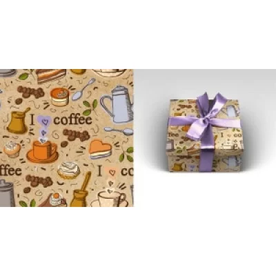 OPTIMA Упаковочная бумага 1 рулон Кофебрейк  70 х 100 см