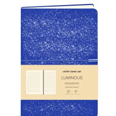 Ежедневник А5 136л "Luminous. Синий космос" КанцЭксмо ЕИКЛ52313606