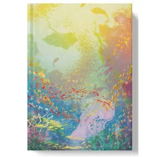 Книга для записей А6 80л "Подводный сад" КанцЭксмо ЕТИЛ680630