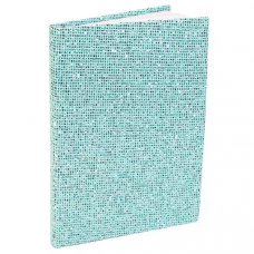 ТМ "Profit" Ежедневник А5, 128л, БЛЕСТЯЩИЕ СТРАЗЫ-2, серо-зеленый (128-1620) пухл.обл, недатиров.