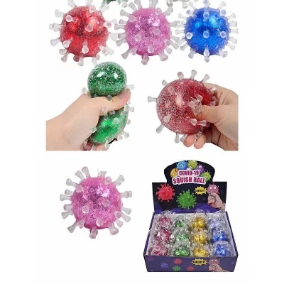 Антистресс-мялка "Ковид", внутри блёстки 1шт ИК-2776