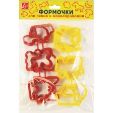 Набор д/лепки формочки пластик 12 шт Луч 034711