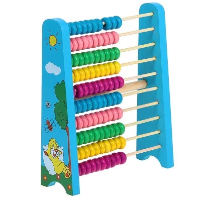 Счеты 100 бусин цветные 495086