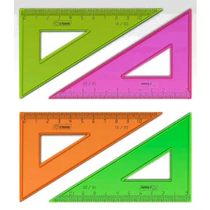 Треугольник 10см 30* NEON ассорти 1шт СТАММ ТК230 Уго23