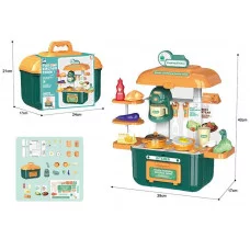 Набор "Кухня" (34 предмета) с соковыжималкой в чемоданчике 628-18