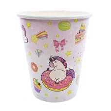Стаканы бумажные Единорожки (250 мл, 6 шт) флоупак ФЛ-6229