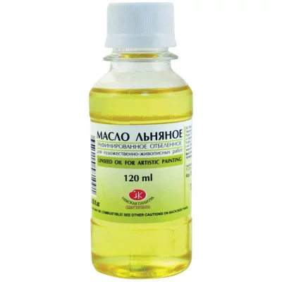 Масло льняное ЗХК,  для художественно-живописных работ, 120мл ЗХК 127515