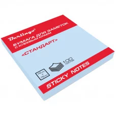 Самоклеящийся блок Berlingo Стандарт 76*76мм, 100л, голубой BERLINGO 218790