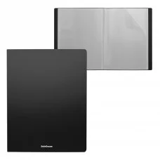 Папка файловая пластиковая ErichKrause Matt Classic, c 30 карманами, A4, черный 1шт 43077