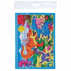 ПАЗЛ-РАМКА. 12 элементов. 15х21 см Динозавры №6 (Арт. П-3176)