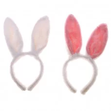 Ободок ушки меховые заячьи световые цвет ассорти РА-00100851