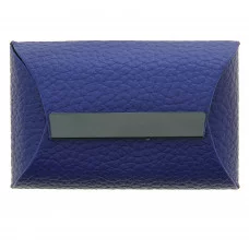 Визитница металл к/зам вертикальная синяя 1876942