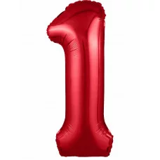 Шар Agura Slim Красный цифра 1 (40\'\'/102 см) 756270 465-0-099-75627-0