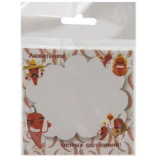 Блок самоклеящийся CJ-5002 Перчики бумажный 75*75мм, 50л 319562