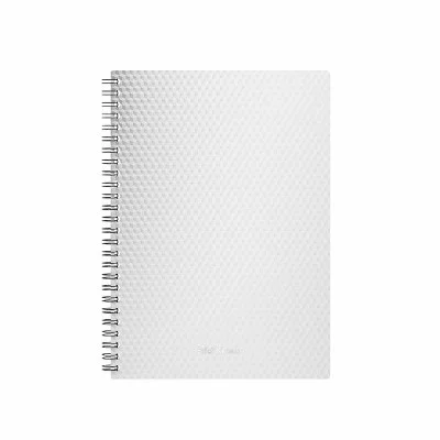 Тетрадь общая с пластиковой обложкой на спирали ErichKrause Total White, А5, 80 листов, клетка 58548