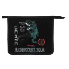 ПТ- 73-12 Кибер дино -папка д/тетр. А5 на молнии, дизайн с двух сторон