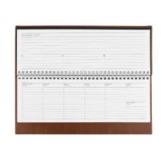 ПЛАНИНГ 56 л. недатир. EVERYDAY CHRONICLES - CHOCO (56-5040)гребень,кожзам(коричневый),отстроч,300х130мм 56-5040