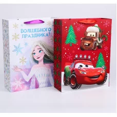 Пакет ламинат "С Новым Годом!", Disney, 31х40х11 см, МИКС 3 5289714