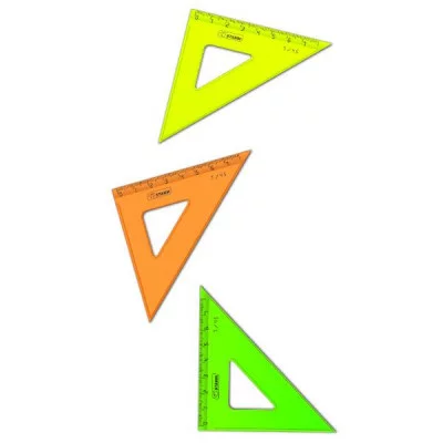 Треугольник 7см 45* NEON 4цв. ТК22